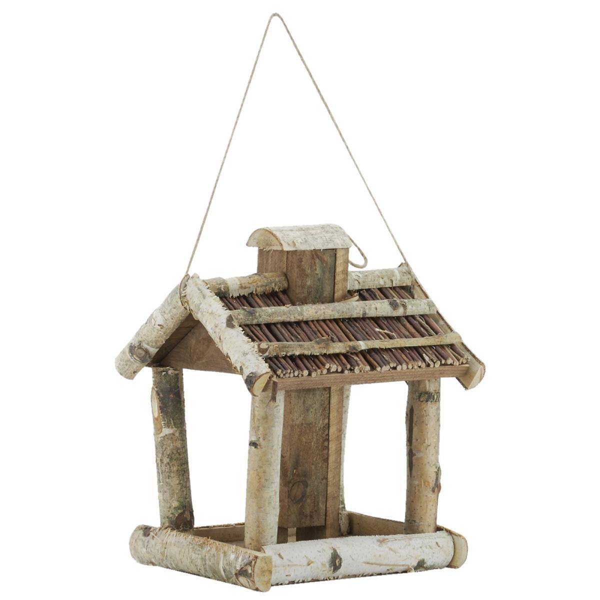 Aubry Gaspard - Mangeoire à oiseaux en bouleau, pin et osier - Image 1