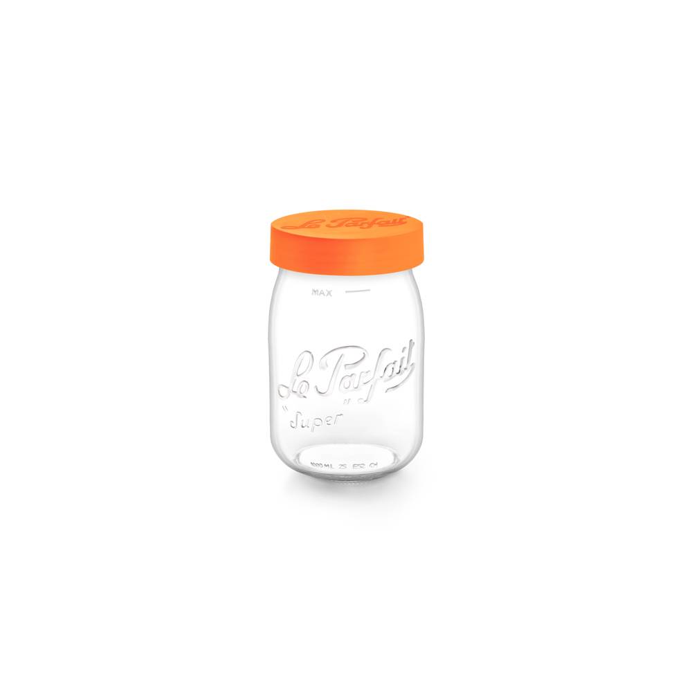 Le Parfait - Bocal à vis colors orange 1 L (lot de 6)