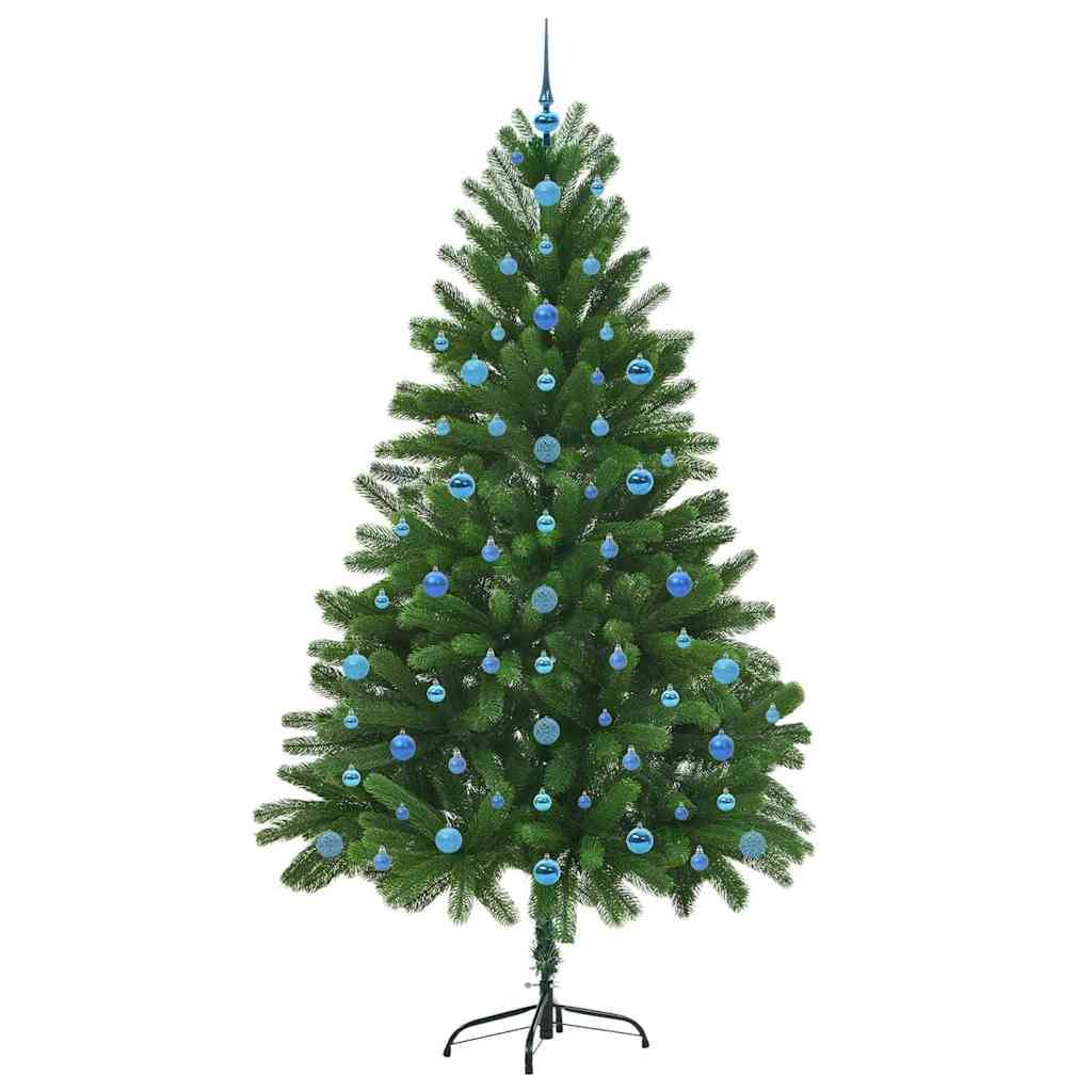 ComfortXL - Sapin de Noël Artificiel 210cm Tout-en-Un, Qualité PE Réaliste, Lumières et Boules – ComfortXL Outdoor Living - Image 4