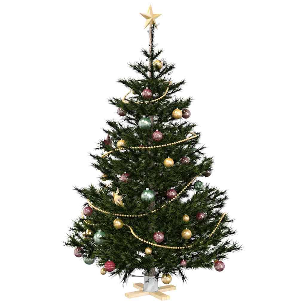 Vidaxl - Pied de Sapin de Noël 1.73 Blanc 50 x 50 x 16 cm Pin massif vidaXL 42019197 - Image 4