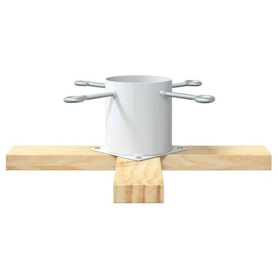 Vidaxl - Pied de Sapin de Noël 1.73 Blanc 50 x 50 x 16 cm Pin massif vidaXL 42019197 - Image 6