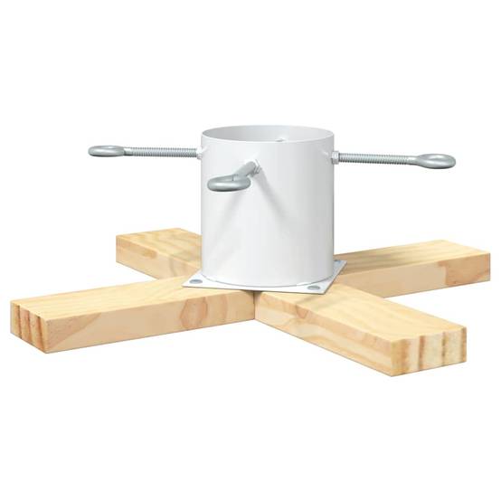 Vidaxl - Pied de Sapin de Noël 1.73 Blanc 50 x 50 x 16 cm Pin massif vidaXL 42019197 - Image 7