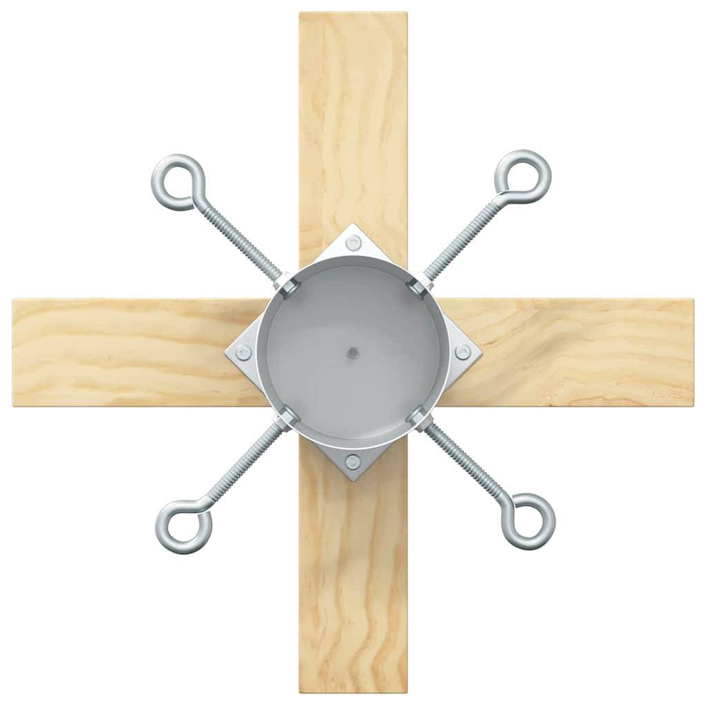 Vidaxl - Pied de Sapin de Noël 1.73 Blanc 50 x 50 x 16 cm Pin massif vidaXL 42019197 - Image 8