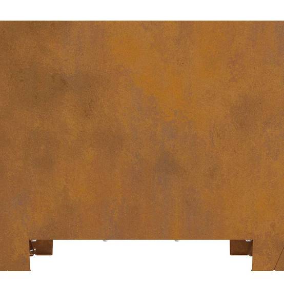 ComfortXL - Brasero de jardin carré en acier léger chauffage extérieur Marron 60x60cm – ComfortXL Outdoor Living - Image 8