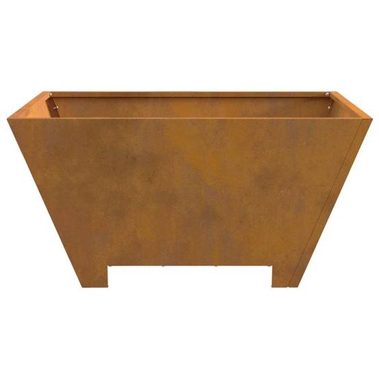 ComfortXL - Brasero de jardin carré en acier léger chauffage extérieur Marron 60x60cm – ComfortXL Outdoor Living - Image 6