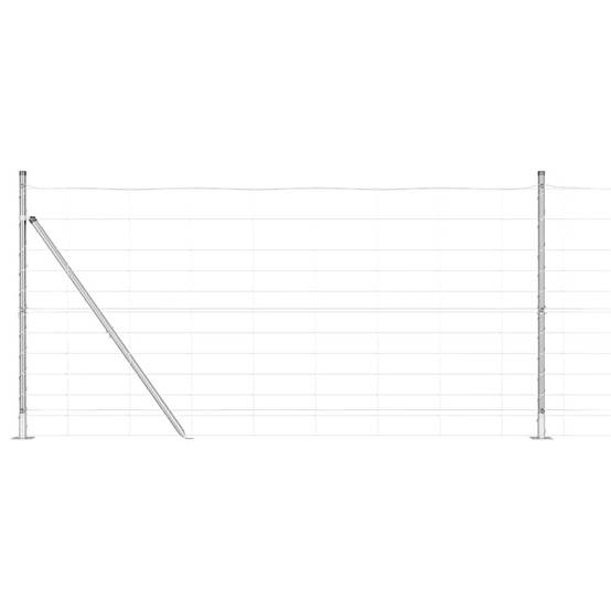 Poteau clôture acier galvanisé 50 x 1,2 m, Poids :60.75kg - PANGIVO - Image 2