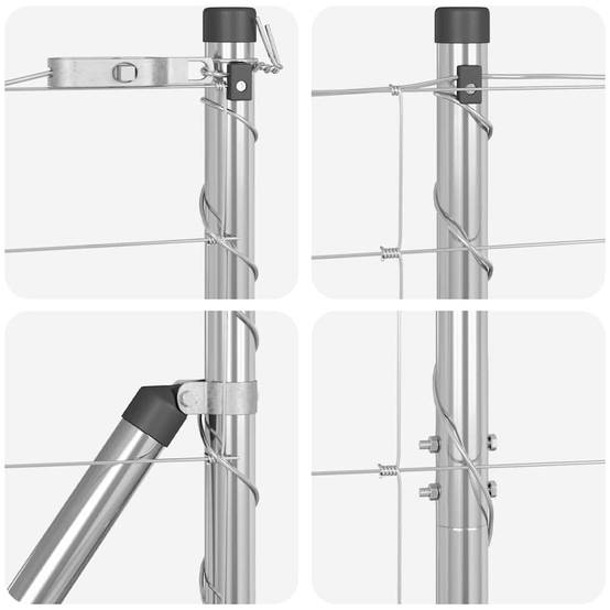 Poteau clôture acier galvanisé 50 x 1,2 m, Poids :60.75kg - PANGIVO - Image 9