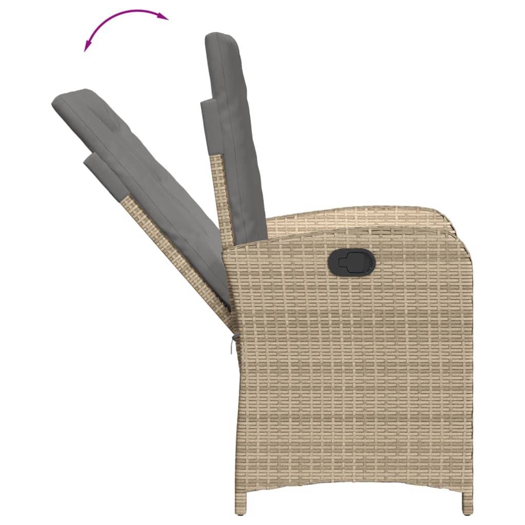 Chaise bois composite 1 places rotin beige 57 x 58,5 x 93 cm - Prolenta premium p386.9 - Image 7
