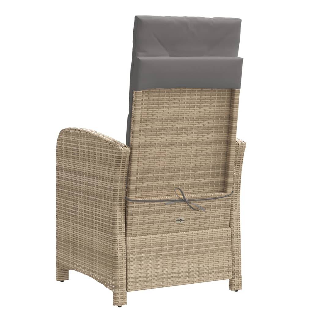 Chaise bois composite 1 places rotin beige 57 x 58,5 x 93 cm - Prolenta premium p386.9 - Image 6