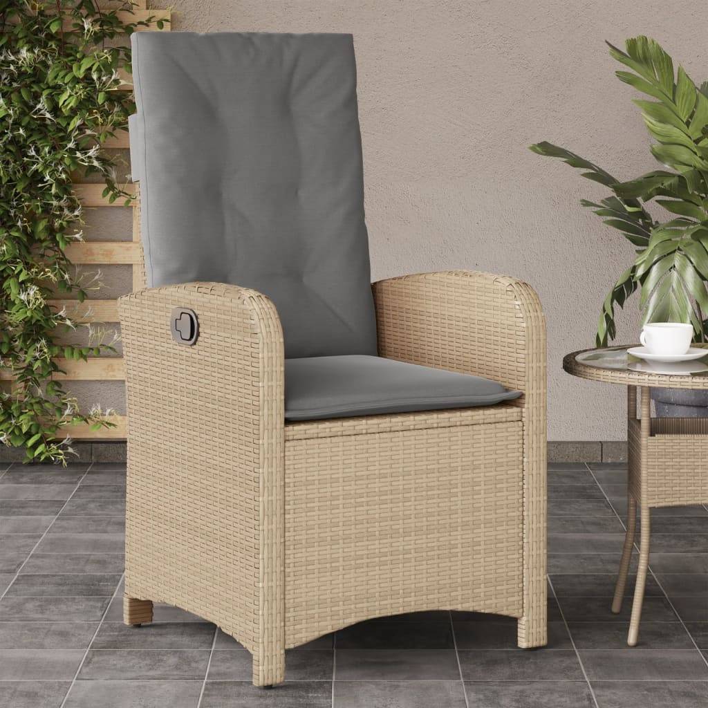 Chaise bois composite 1 places rotin beige 57 x 58,5 x 93 cm - Prolenta premium p386.9 - Image 2
