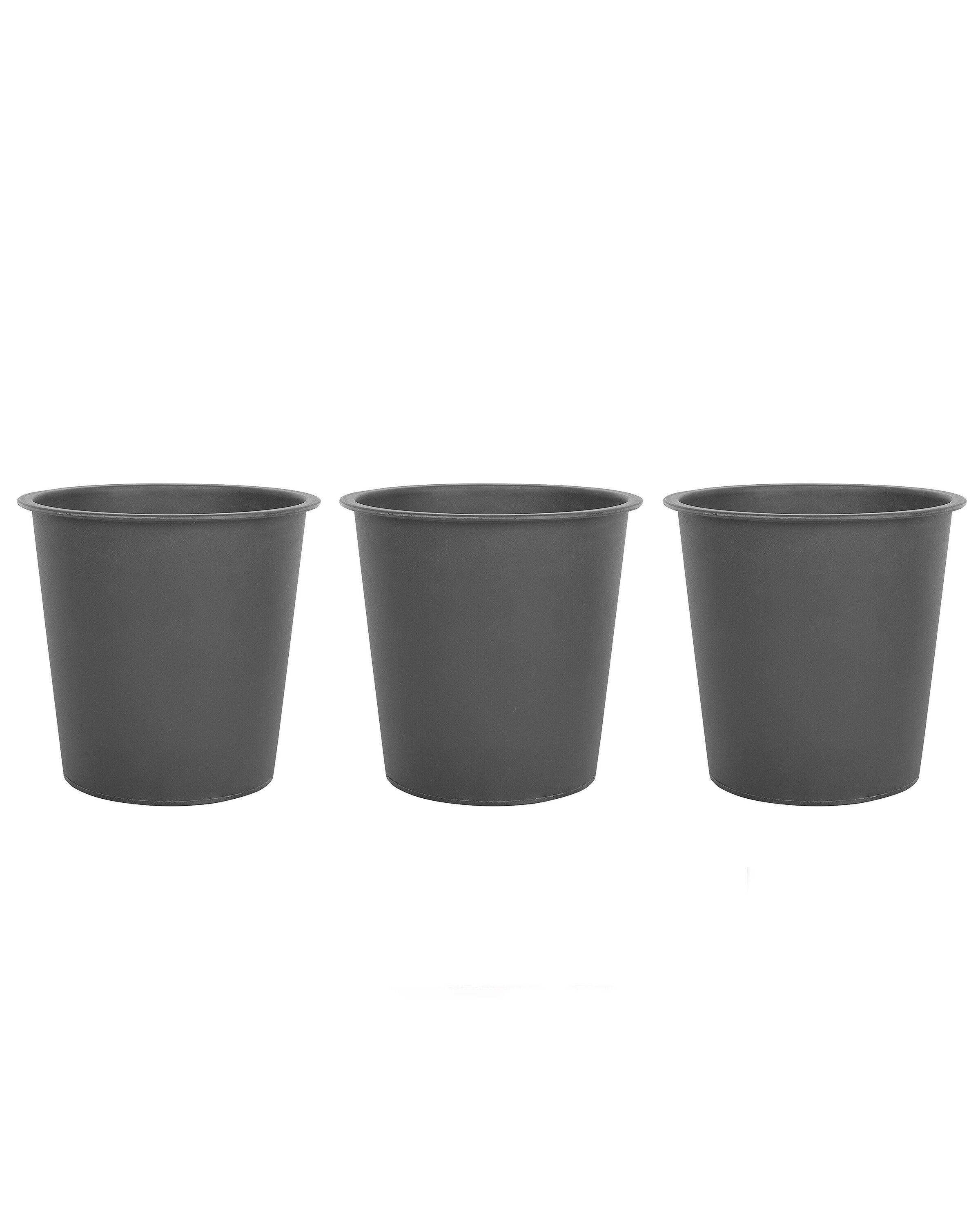 Beliani - Insert Rond Noir Synthétique ⌀ 26 cm pour Pot de Fleurs UV Résistant pour Intérieur et Extérieur Imperméable - Image 2