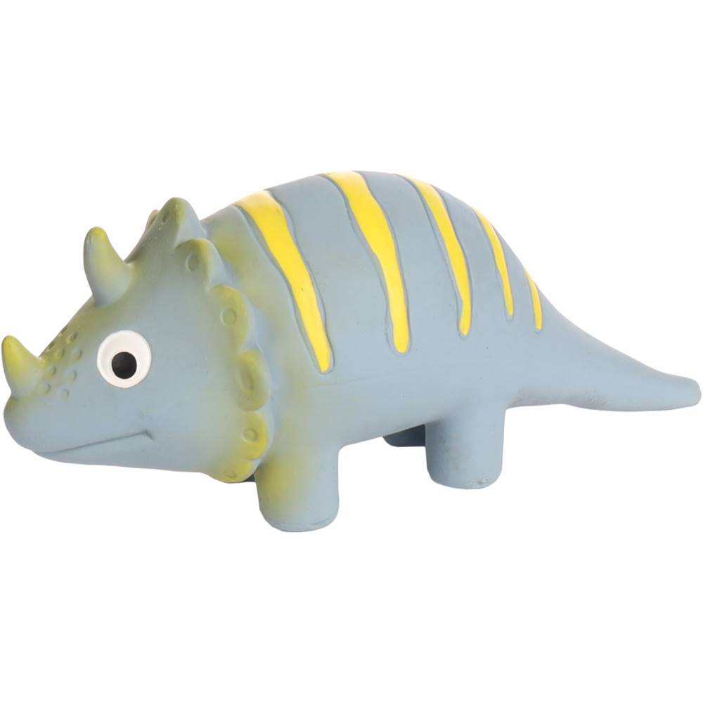 jeux Dinosaure gris en latex hauteur 9 cm pour chien - Image 2