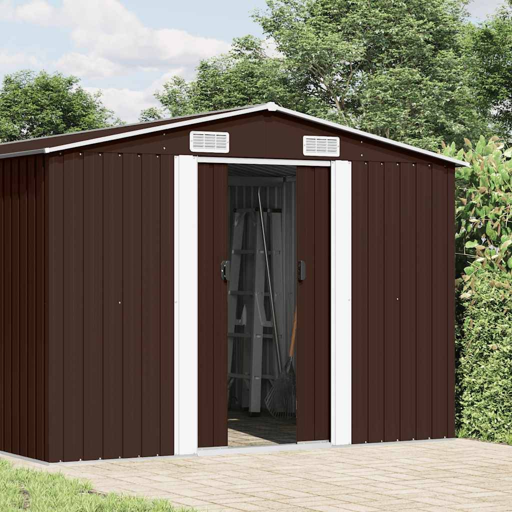 Vidaxl - Abri de jardin 257x489x181 cm Métal Marron vidaXL 143351 - Image 2