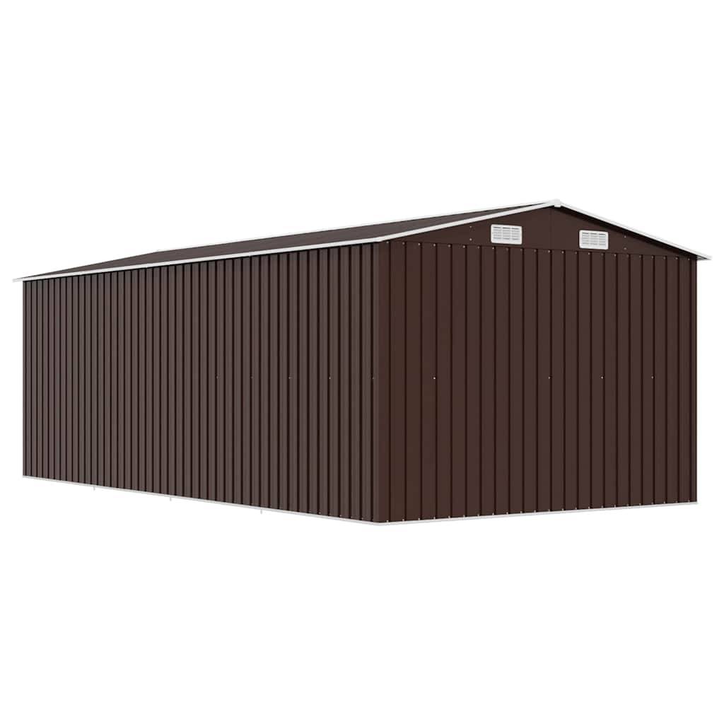 Vidaxl - Abri de jardin 257x489x181 cm Métal Marron vidaXL 143351 - Image 8