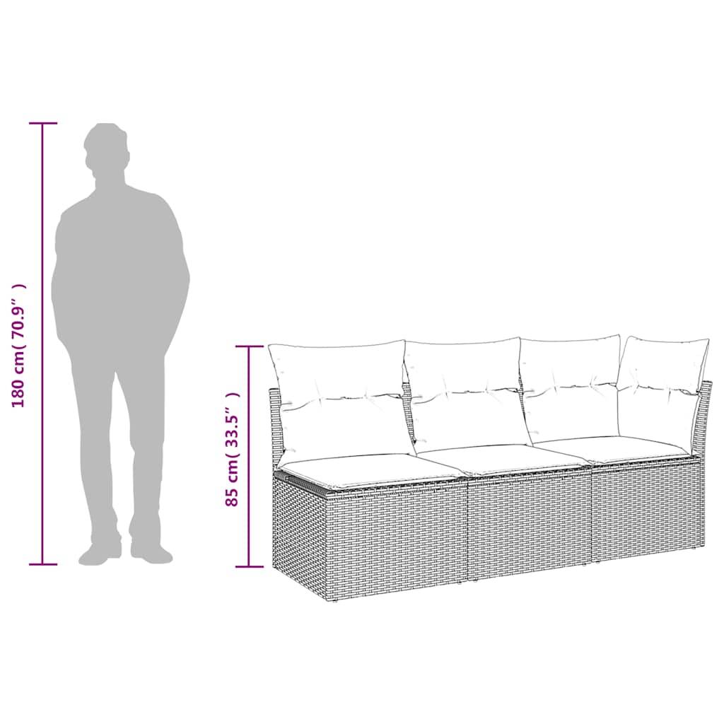 ComfortXL - Canapé Extérieur 3 Places Poly Rotin avec Espaces de Rangement et Sacs Étanches – Noir – ComfortXL Outdoor Living - Image 10
