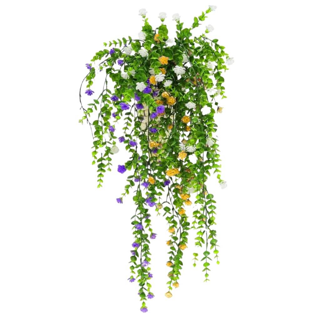 3 Pièces lierre artificiel suspendu - Plantes décoratives intérieur/extérieur - 78 cm - Living123 - Image 1