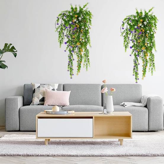 3 Pièces lierre artificiel suspendu - Plantes décoratives intérieur/extérieur - 78 cm - Living123 - Image 3