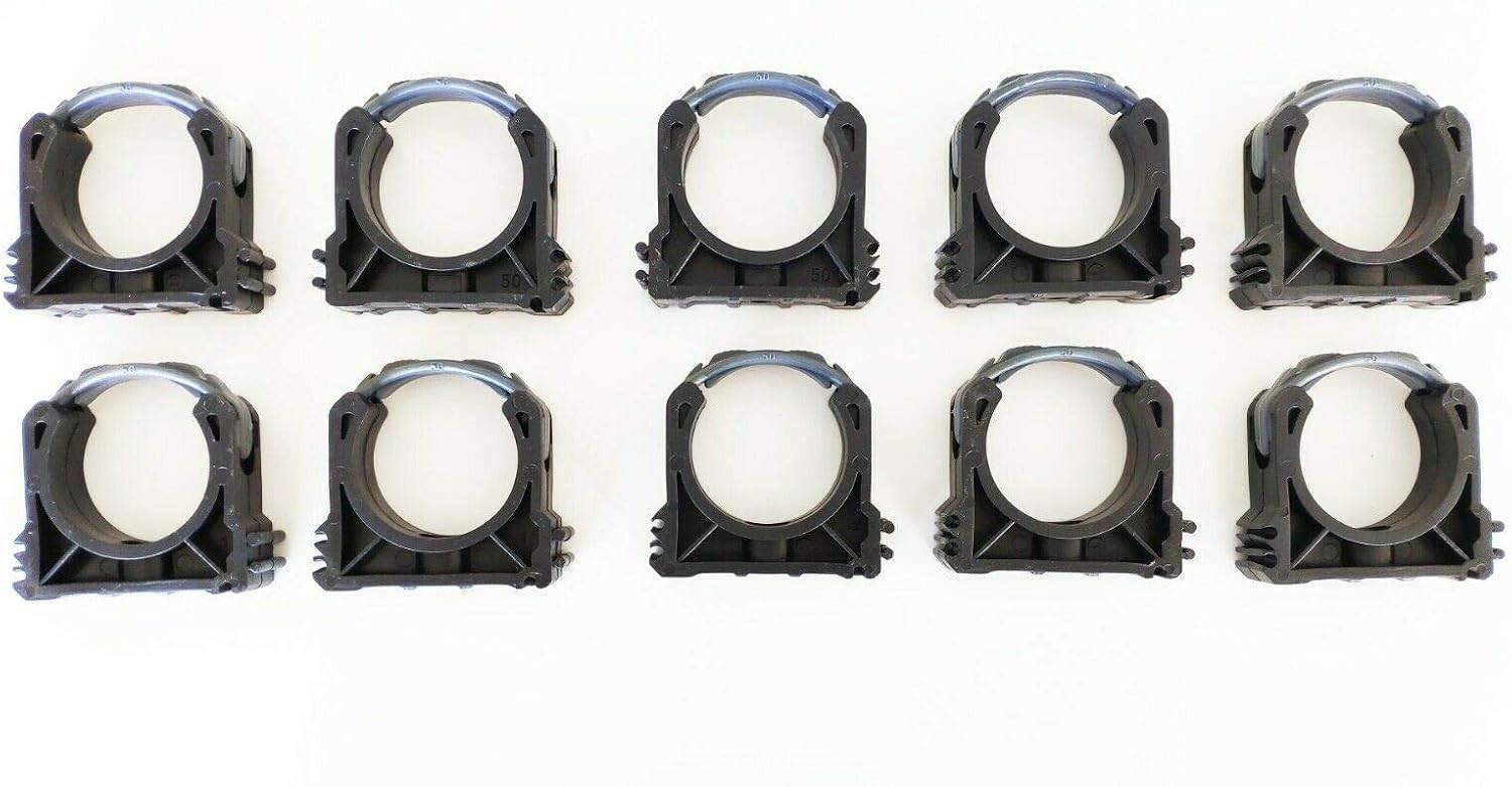 Colliers PVC de fixation à clip fermé PVC 50mm (Lot de 10) Fixation ...