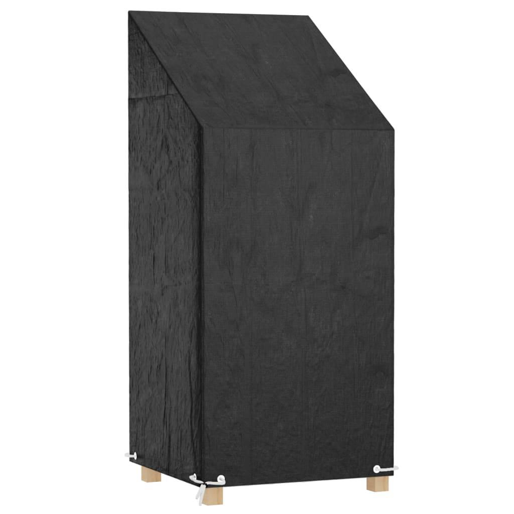 PANGIVO - Housse de chaise de jardin polyéthylène noir 65 x 65 x 110/150 cm - PANGIVO - Image 1