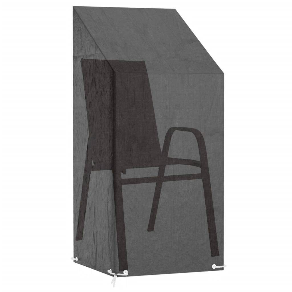 PANGIVO - Housse de chaise de jardin polyéthylène noir 65 x 65 x 110/150 cm - PANGIVO - Image 2