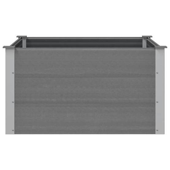Vidaxl - Lit surélevé de jardin WPC 100x100x54 cm Gris vidaXL 43605 - Image 7