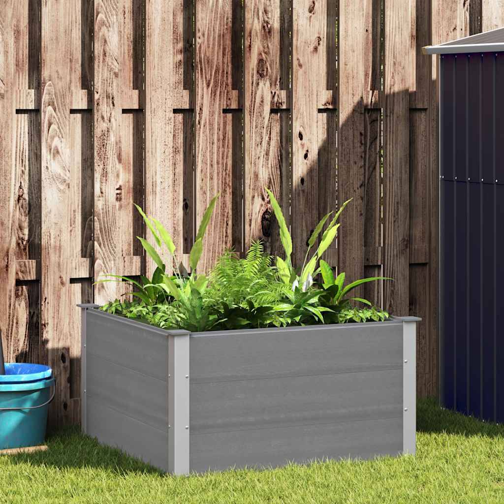 Vidaxl - Lit surélevé de jardin WPC 100x100x54 cm Gris vidaXL 43605 - Image 1