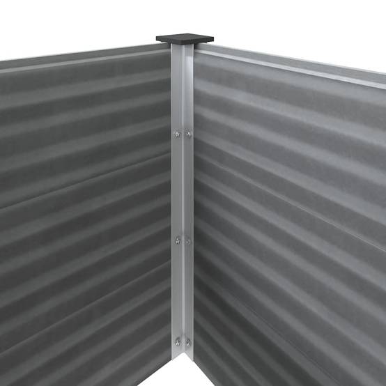 Vidaxl - Lit surélevé de jardin WPC 100x100x54 cm Gris vidaXL 43605 - Image 5