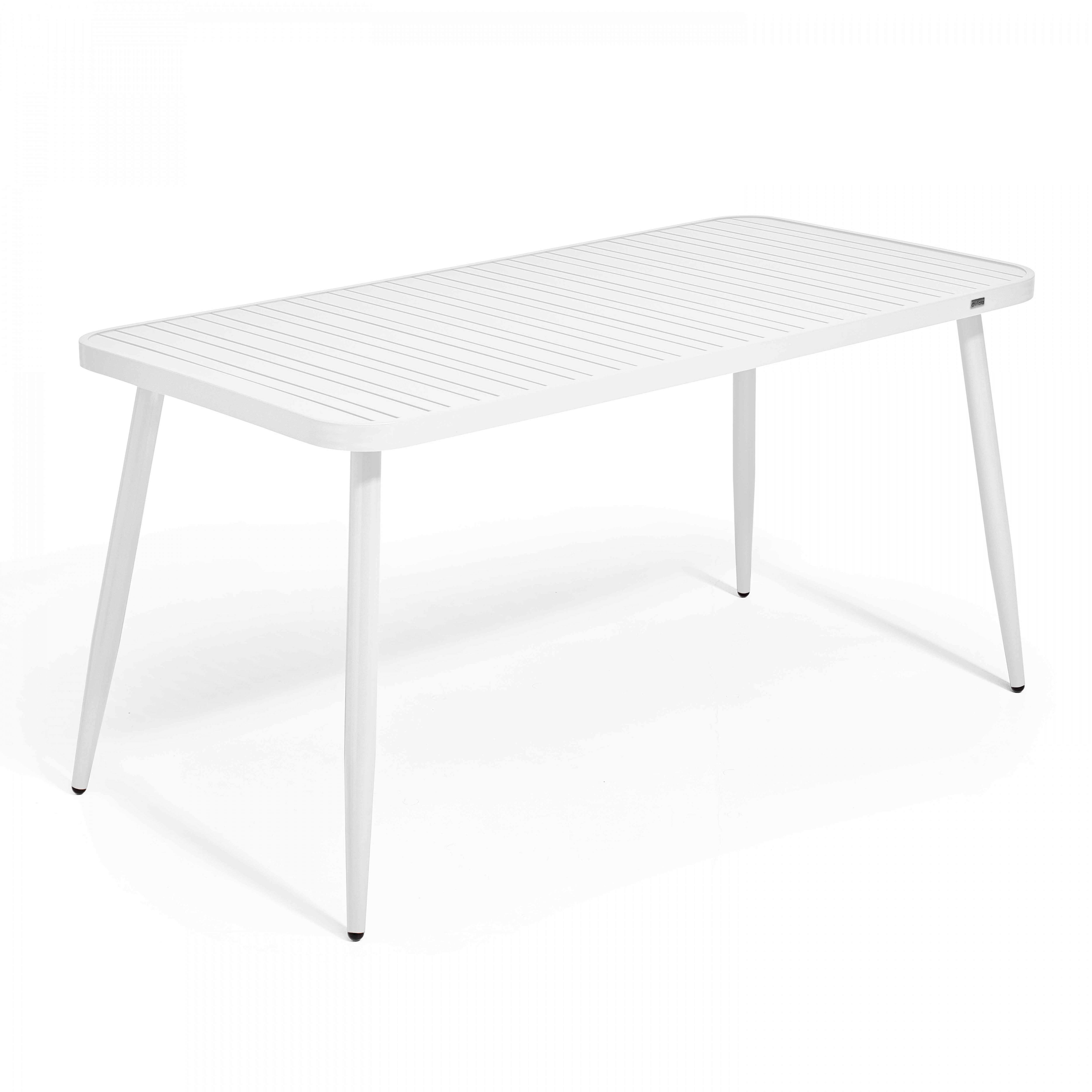 Oviala - Table de jardin en aluminium blanc Bristol - Oviala - Image 1