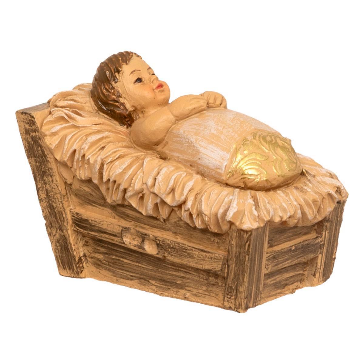 Atmosphera - Lot de 10 santons pour crèche de Noël H.15cm résine - Atmosphera Créateur d'intérieur - Image 2