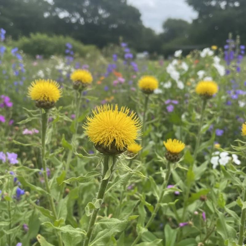 Centaurée à grosse tête à fleurs Jaune/ - feuillage Persistant - Godet - 5/20 cm - Image 3