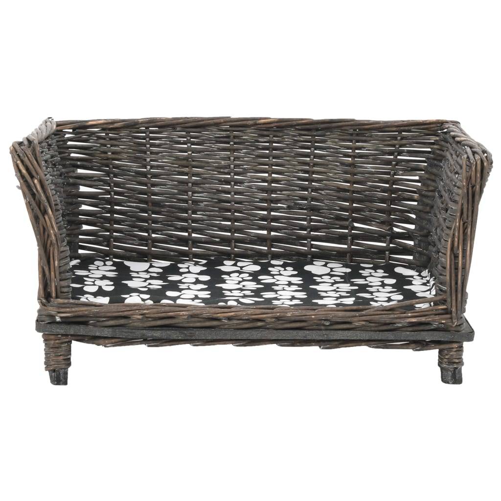 ComfortXL - Panier chien en saule gris avec coussin confortable petit modèle 50cm – ComfortXL Pet Living - Image 2