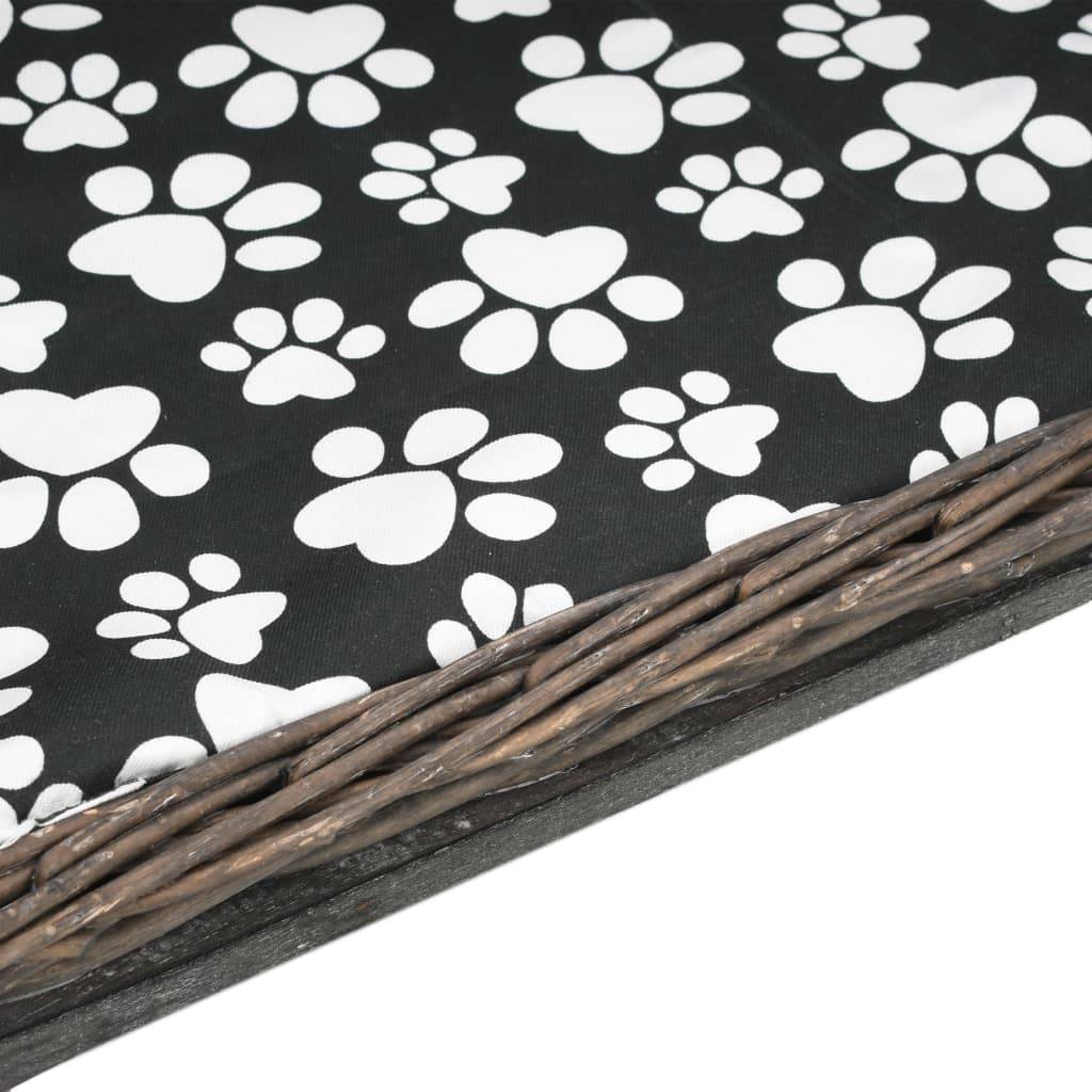 ComfortXL - Panier chien en saule gris avec coussin confortable petit modèle 50cm – ComfortXL Pet Living - Image 5