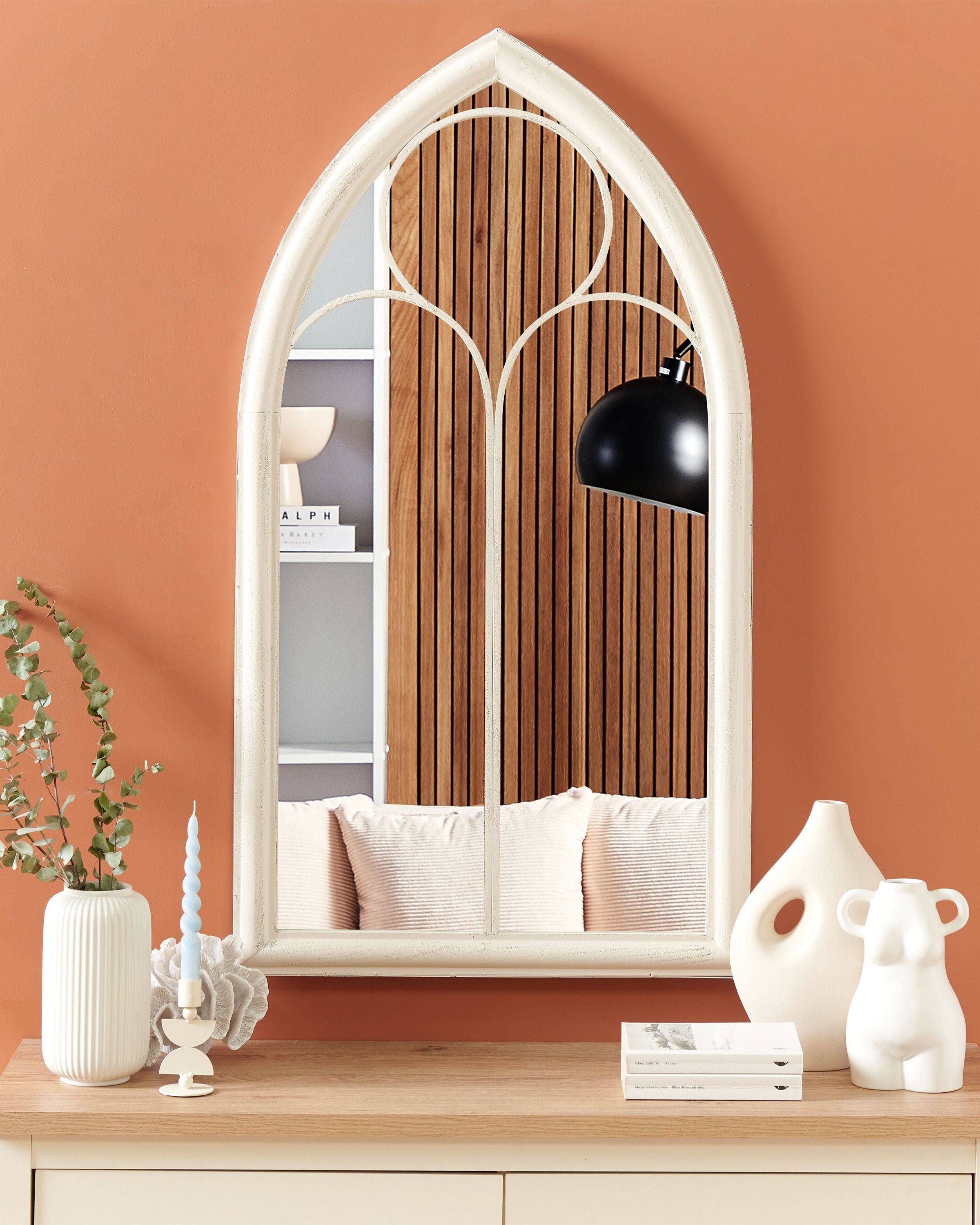 Beliani - Miroir Acier Blanc TRELLY - Beliani - Image 1