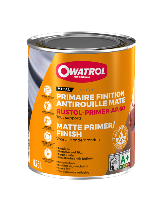 Owatrol - Antirouille Primer Ap60 Noir 0l75 - Owatrol