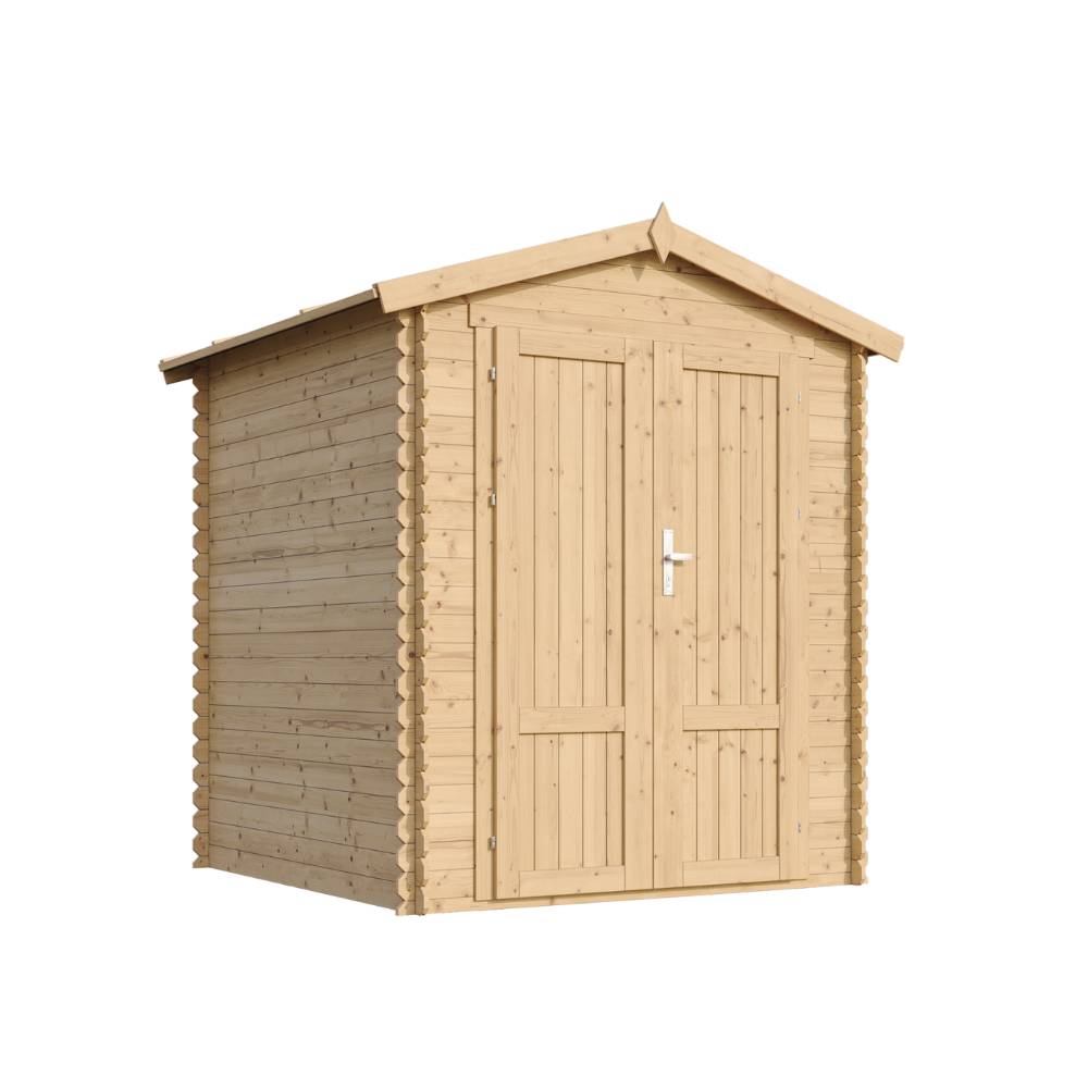 Timbela - Abri de Jardin en Bois - 186x196xH218 cm / 2,82 m² - 19 mm d’épaisseur - Timbela M320F1 - Image 4