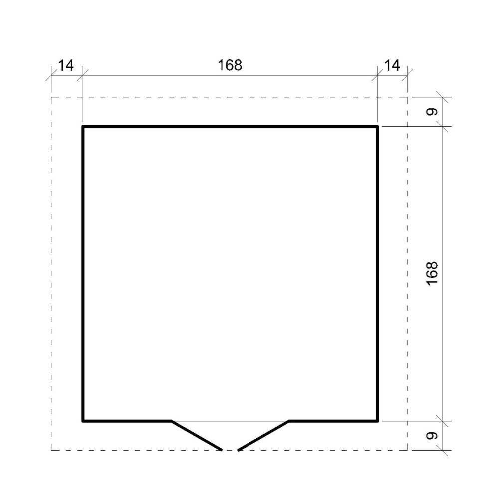 Timbela - Abri de Jardin en Bois - 186x196xH218 cm / 2,82 m² - 19 mm d’épaisseur - Timbela M320F1 - Image 7