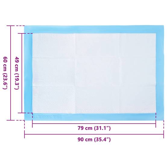 Vidaxl - Tapis d'entraînement pour animaux en tissu non tissé 50 pcs vidaXL 42025295 - Image 3