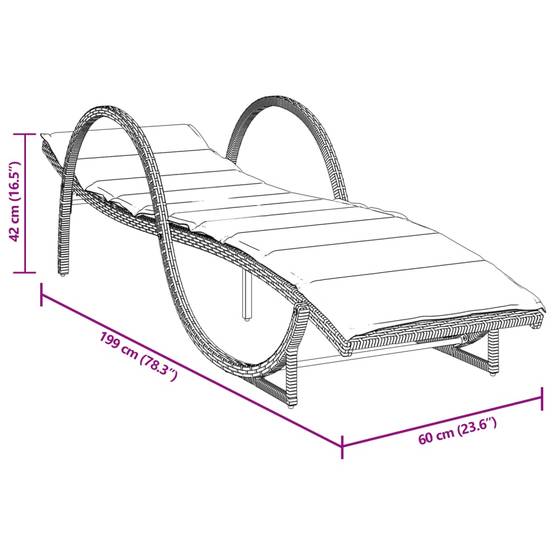 ComfortXL - 2 Transats Résine Noire avec Accoudoirs Coussins Écru Dossier Réglable – ComfortXL Outdoor Living - Image 9