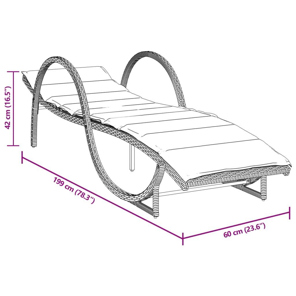 ComfortXL - 2 Transats Résine Noire avec Accoudoirs Coussins Écru Dossier Réglable – ComfortXL Outdoor Living - Image 9