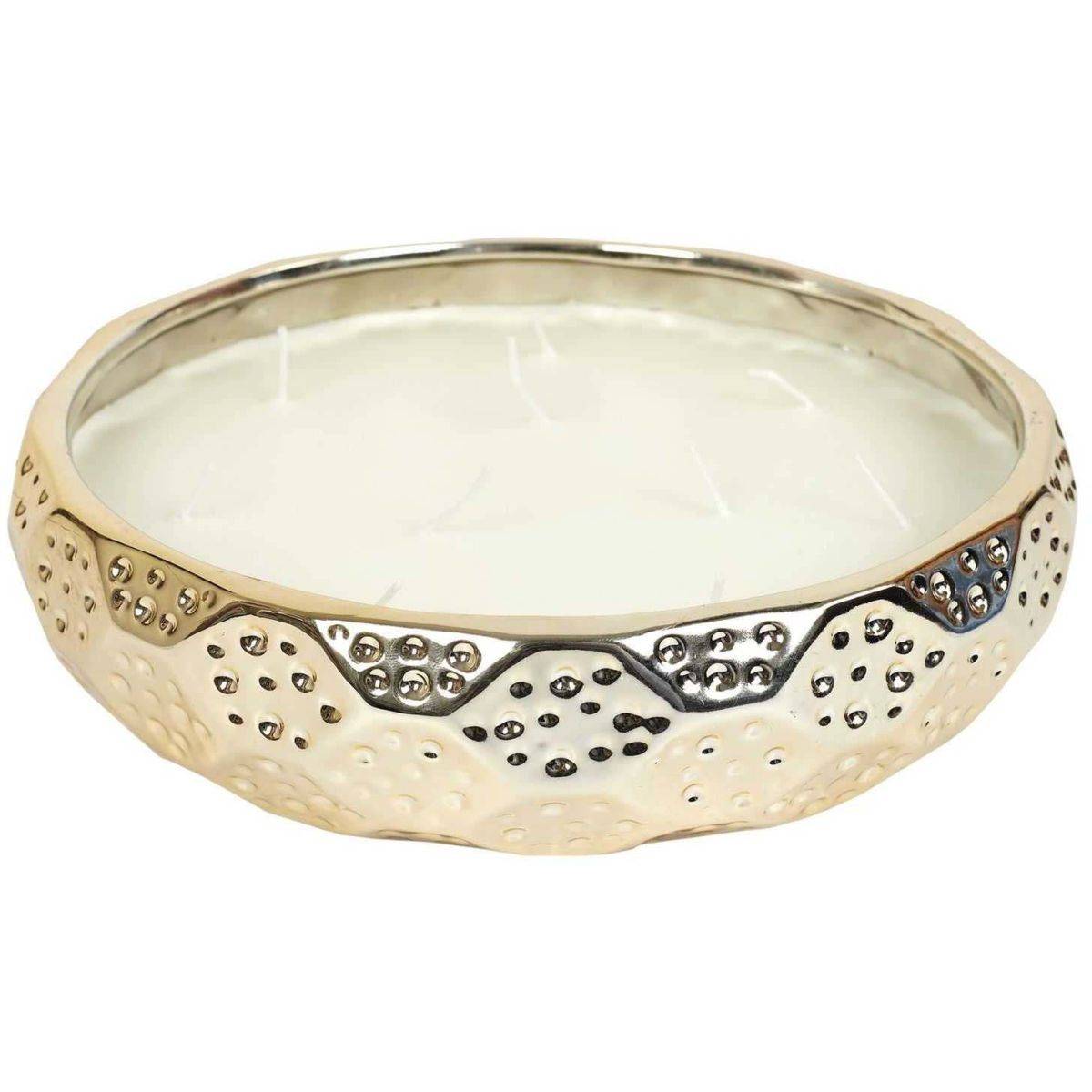 The Home Deco Factory - Bougie parfumée en céramique or du temps 10 mèches - Image 1