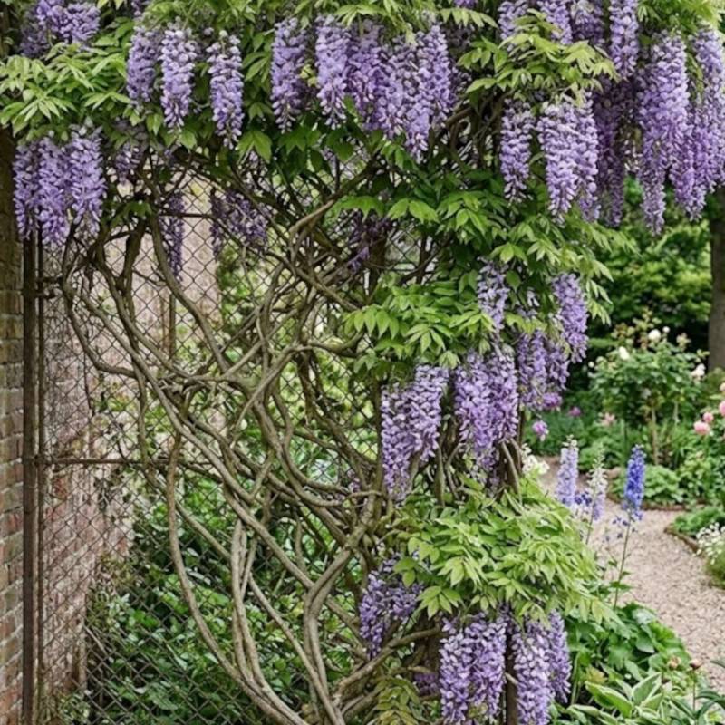 Glycine d'Amérique Amethyst Fall® à fleurs Bleue - feuillage Caduc - Godet - 5/20 cm-  hauteur à maturité De 3,00 m à 5,00 m - Image 2