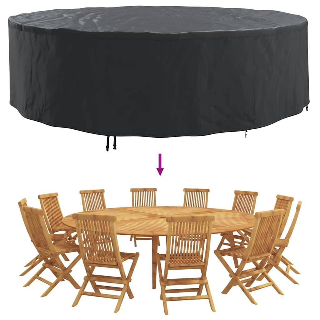 ComfortXL - Bâche de Protection Très Haute Tissu Oxford 420D Étanche Anti-UV pour Salon de Jardin Noir 320x320x105 cm – ComfortXL Outdoor Living - Image 3