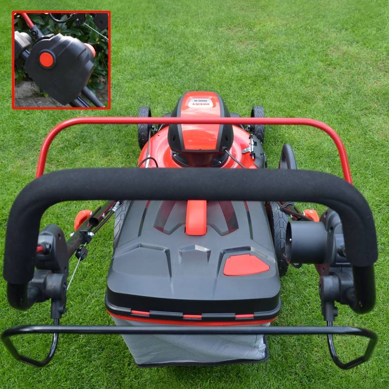 Hecht 1802 S Tondeuse à gazon électrique 5en1 1800W largeur coupe 46cm bac 50L 7hauteur de coupe 25-75mm - Image 5