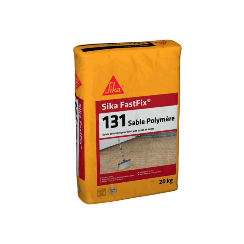 Sable polymère pour remplissage de joints de pavés et dalles SIKA FastFix 131 - Ton sable - 20kg - Image 1