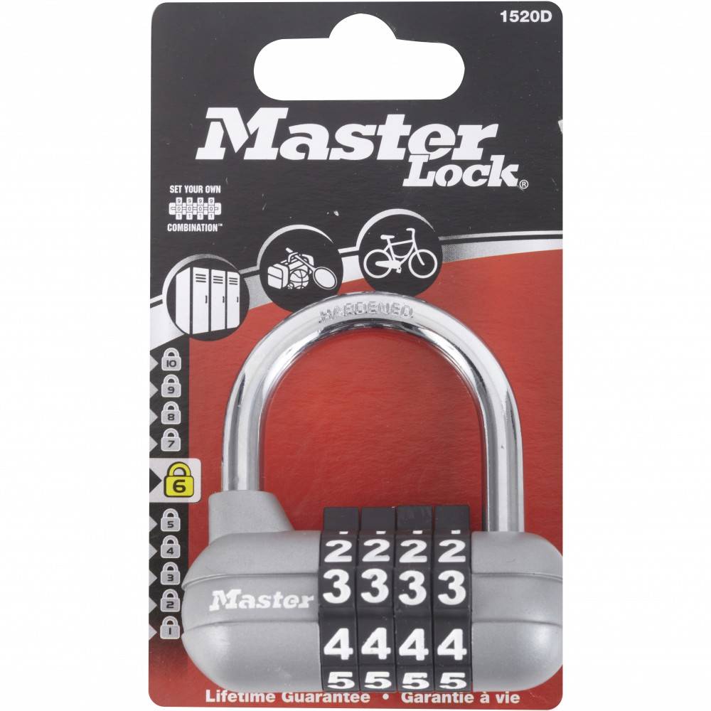 Master Lock - Cadenas à combinaison MASTER LOCK zinc, l.59 mm - Image 2