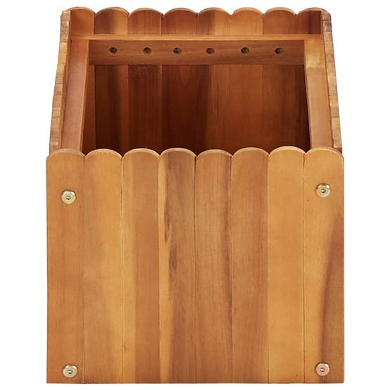 Helloshop26 - Jardinière lit surélevé plantes fleurs jardin 50 x 30 x 25 cm bois massif d'acacia - Image 3