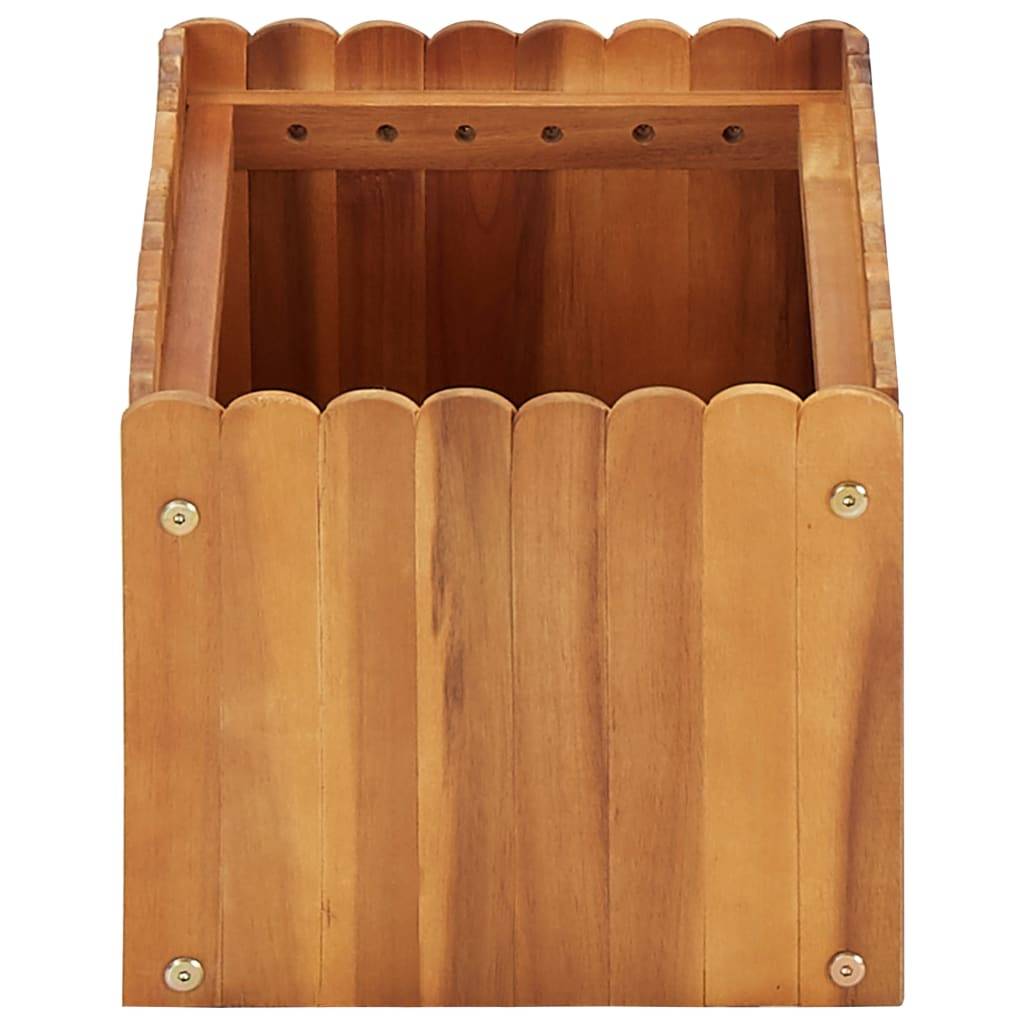 Helloshop26 - Jardinière lit surélevé plantes fleurs jardin 50 x 30 x 25 cm bois massif d'acacia - Image 3