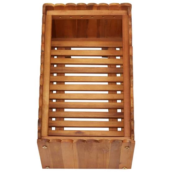 Helloshop26 - Jardinière lit surélevé plantes fleurs jardin 50 x 30 x 25 cm bois massif d'acacia - Image 4