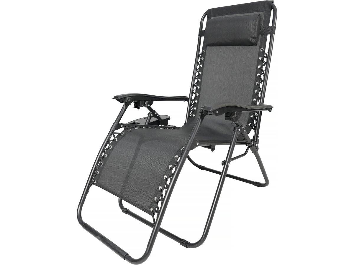 Habitat Et Jardin - Fauteuil De Jardin Relax Zéro Gravité "sintra" - Noir -habitat Et Jardin - Image 1