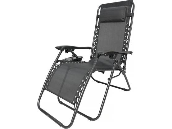 Habitat Et Jardin - Fauteuil De Jardin Relax Zéro Gravité "sintra" - Noir -habitat Et Jardin - Image 1
